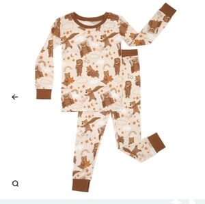 Little Sleepies RETIRED Signature Beary Sleepy Two-Piece Pajama Set 12-18 Months